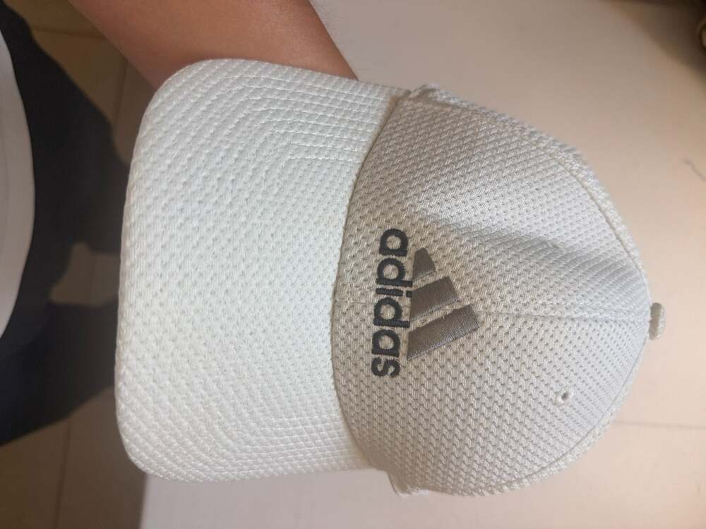 adidas Men's Zags II A-Flex Structured White Mesh Stretch Fit Hat